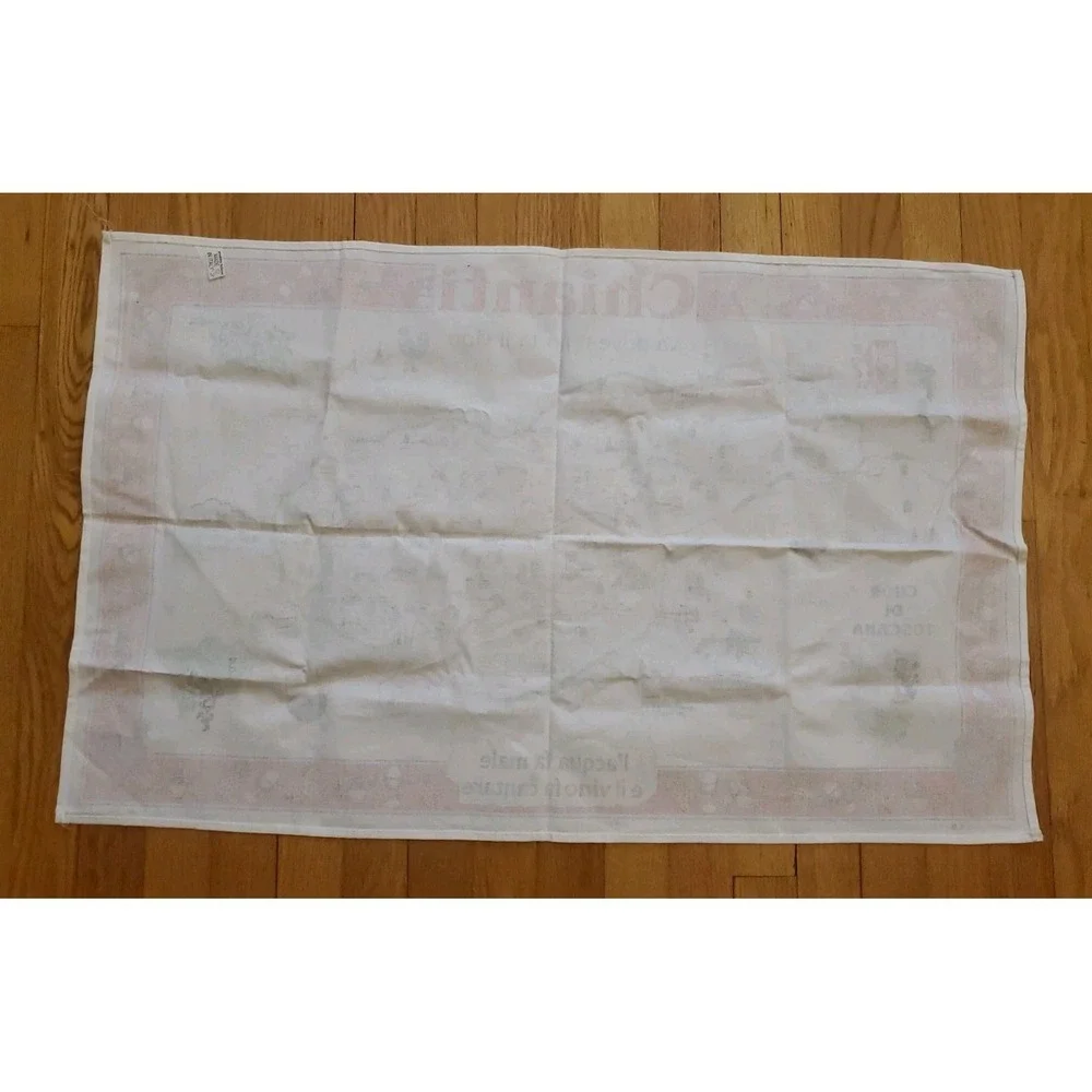 Chianti Vino Wine 100% Cotton Italian Tea Towel Extra Large